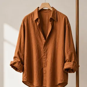 Linen Shirt, Terracotta